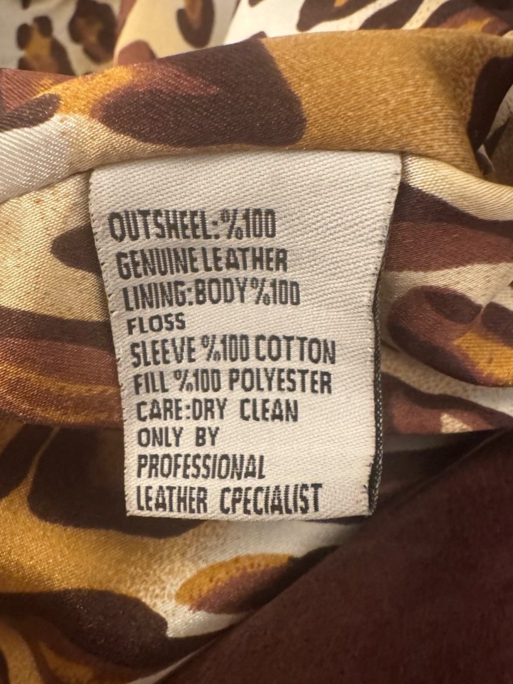 Vintage Roberto Cavalli Mainline 2002 Brown Leather Moto Jacket Suede Leopard 46 - Picture 8 of 9